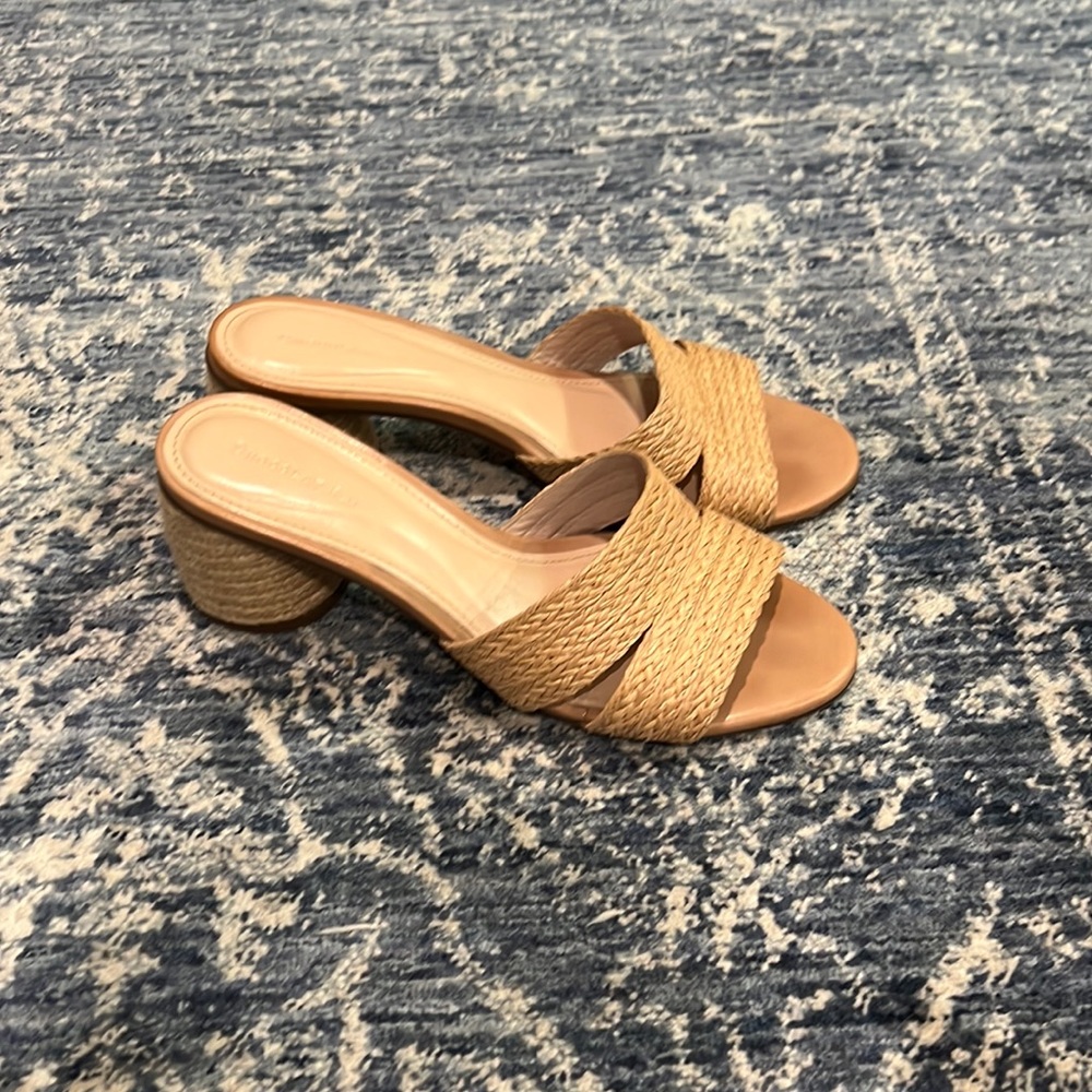 Chocolat Blu Raffia heels size 8
